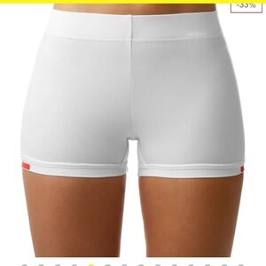 Woman’s Large 44 Adidas Stella McCartney Barricade Tennis Shorts white AK9001